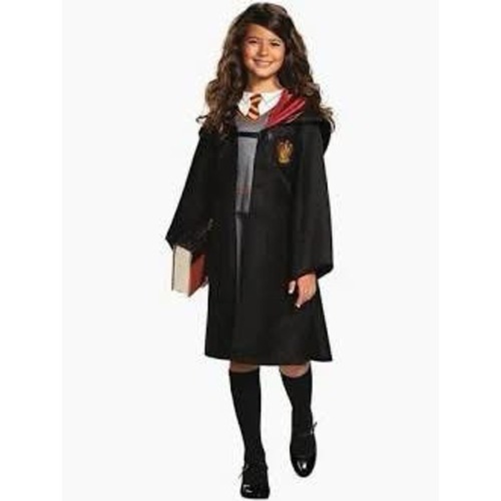 Harry Potter Gryffindor Costume Robe Kids Hermione Granger Black Burgundy Hooded